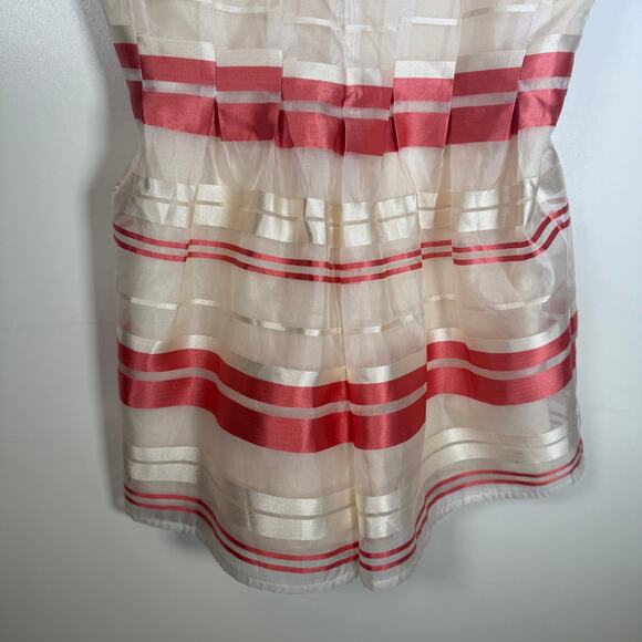 J.O.A. Los Angeles Romper Size M Pink White Striped Candy Stripes Sleeveless - Picture 8 of 15